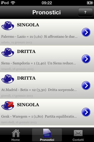 I Pronostici Del Mister per iPhone