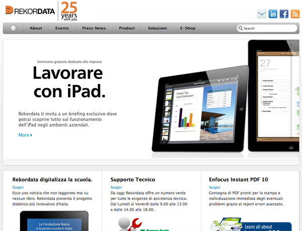 Rekordata iPad. Smart way to work 