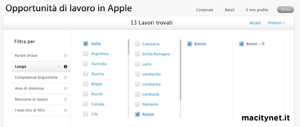 Apple Store Rimini ricerca personale 1