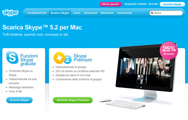 Skype per Mac