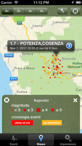 Terremoto: su iPhone