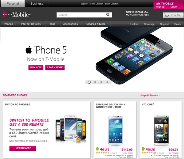 T-mobile iphone 5