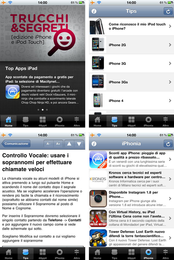 trucchi e segreti edizione iPhone e iPod touch