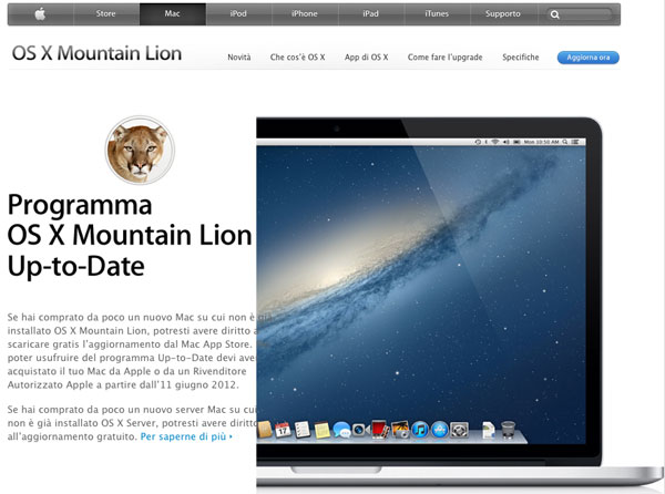 Mountain Lion up to date 