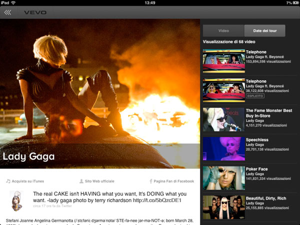 vevo iphone ipad