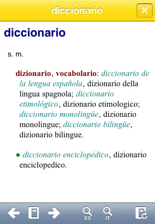 Zanichelli dizionario spagnolo